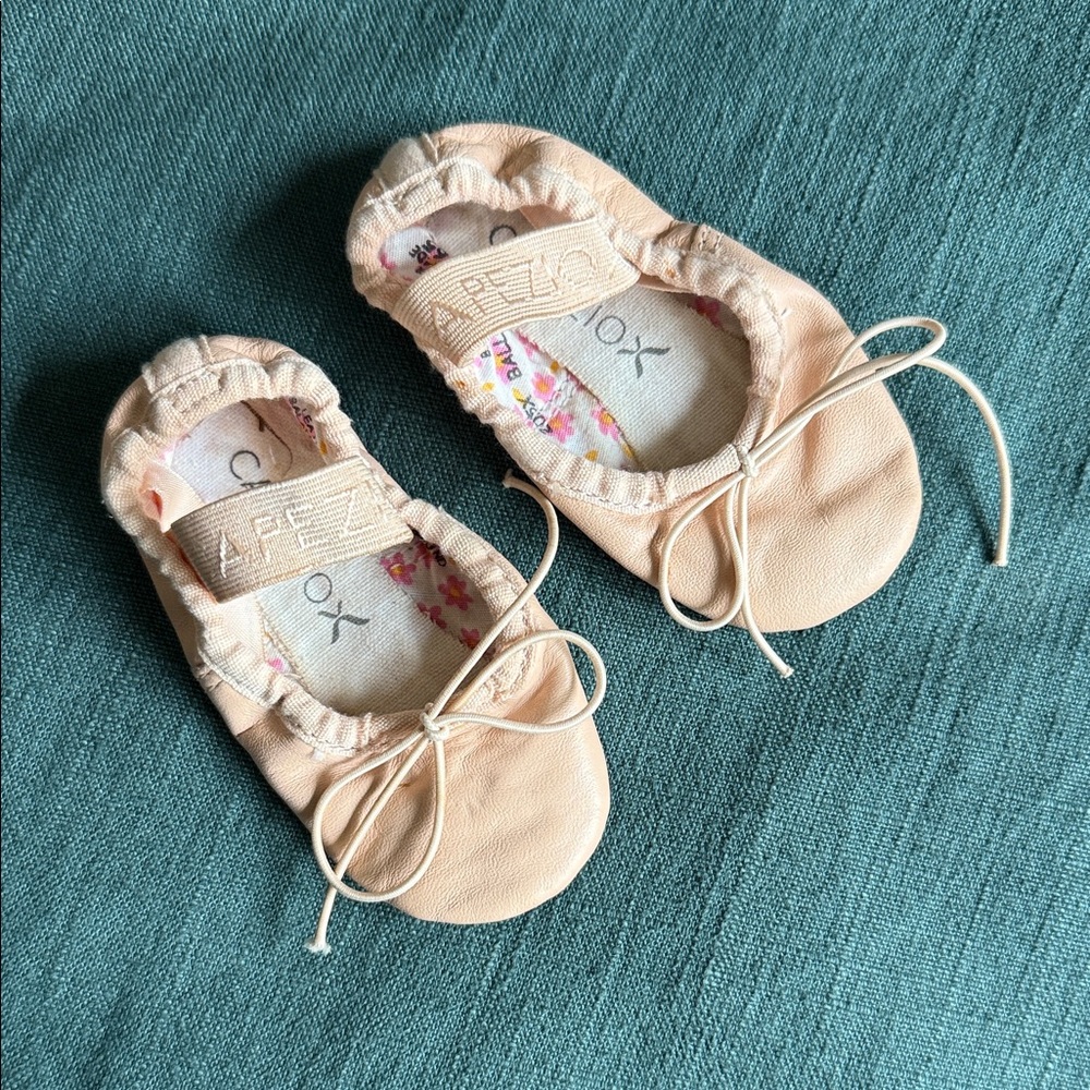 ADD ON: Capezio Peach Baby Ballet Flats with Bow